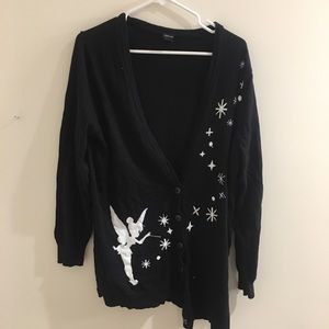 Torrid Black Tinkerbell Cardigan